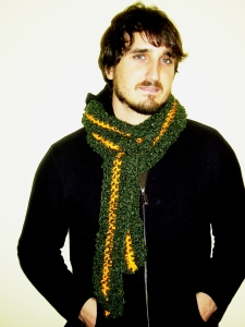 Crochet men's scarf